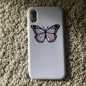 cute lavender purple butterfly iphone x phone case